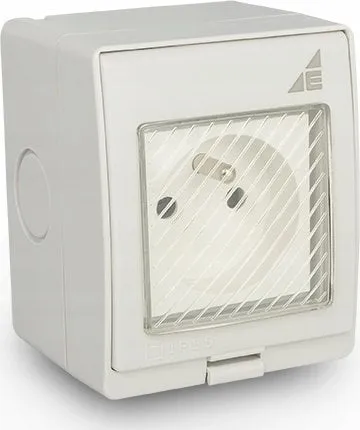 Prizë sipërfaqësore Elektro-Plast AQUA55 55.19, IP55, 16A, gri - 1