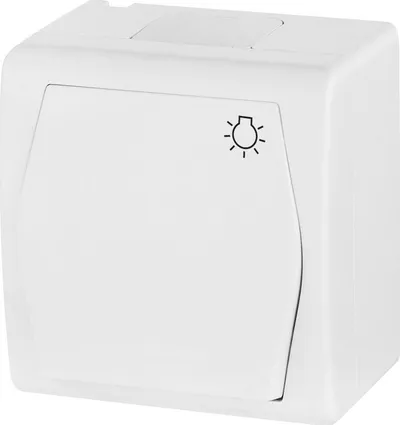 Buton hermetik për dritë Elektro-Plast Hermes2, 10A, IP44, i bardhë - 2