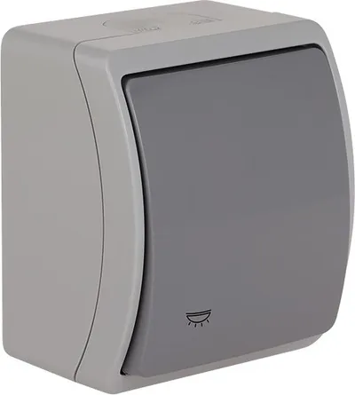 Ndërprerës Elektro-Plast Koala, IP44, i hirtë - 1