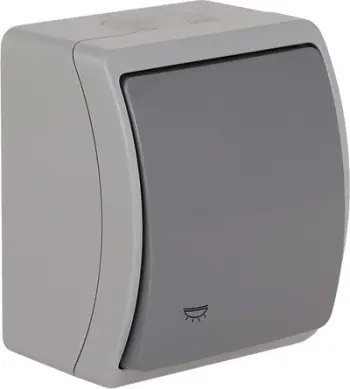 Ndërprerës Elektro-Plast Koala, IP44, i hirtë