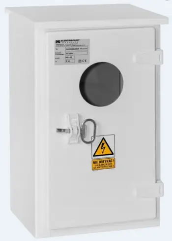 Tabelë plastike Elektro-Plast, 436 x 274 x 230 mm, e bardhë