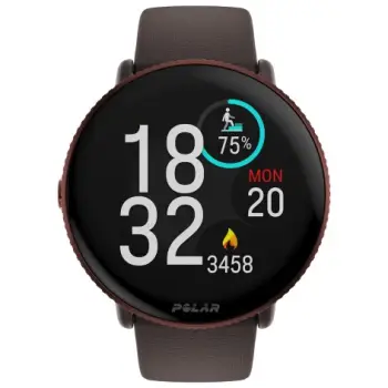 Orë e mençur Polar Ignite 3 – Titanium with Leather and Silicone Bands