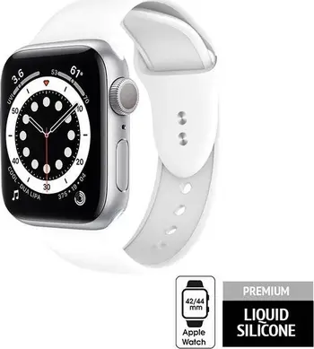 Rrip Crong Liquid për Apple Watch, 42/44mm, i bardhë