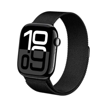 Rrip çeliku Crong Milano për Apple Watch Series 1/5, 38/40mm, i zi