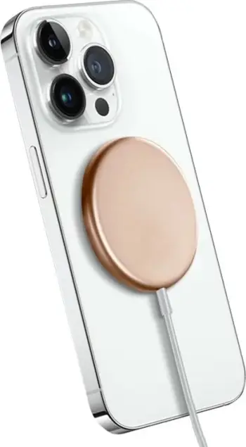 Karikues wireless Crong Inductive Charger CRG-MS15W-GLD, 15W, me magnet, ngjyrë ari