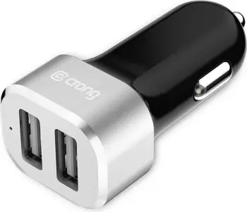 Karikues makinë Crong Power, 2x USB A 2.4A, 24W, argjent