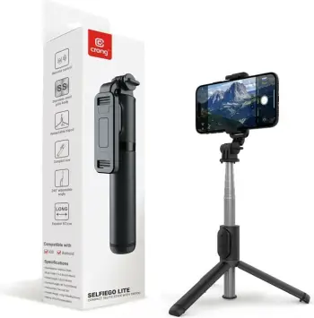 Shkop selfie me tripod Crong SelfieGo Compact CRGSGL1B, Bluetooth, 20-101cm, i zi