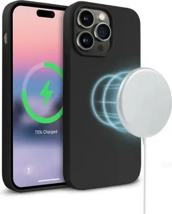Mbulesë telefoni Crong Color Cover Magnetic, për iPhone 14 Pro Max, MagSafe, e zezë