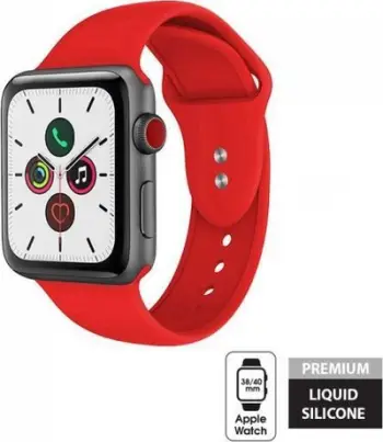 Rrip Crong Liquid Band për Apple Watch, 38/40 mm, i kuq