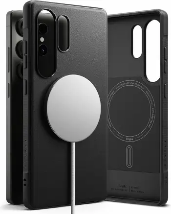 Mbështjellës Ringke Onyx MagSafe për Samsung Galaxy S25 Ultra, i zi