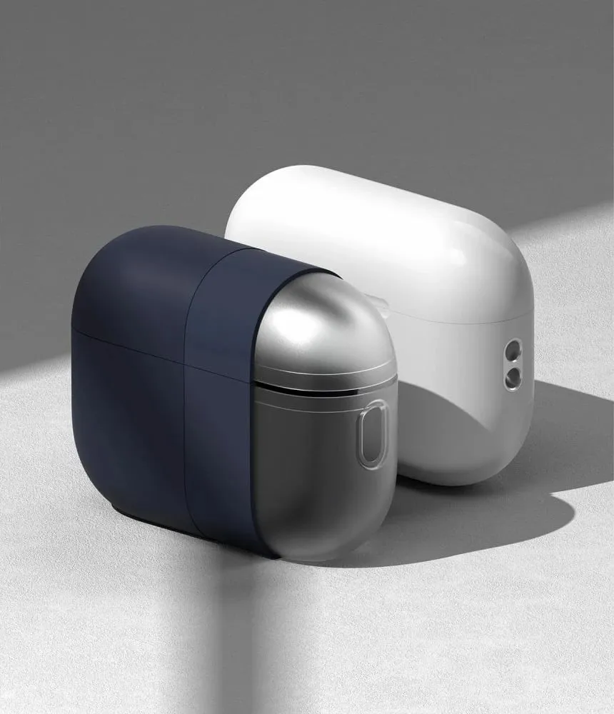 Mbështjellës Ringke për AirPods Pro/Pro 2, Silikon, Blu e errët, me karabinë - 8