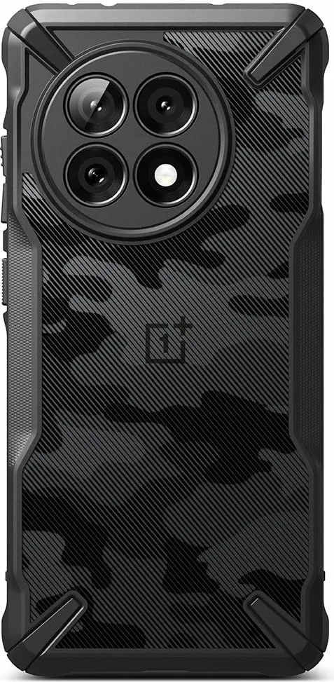 Mbështjellës Ringke Fusion X për OnePlus 13R, Black-Camo - 3