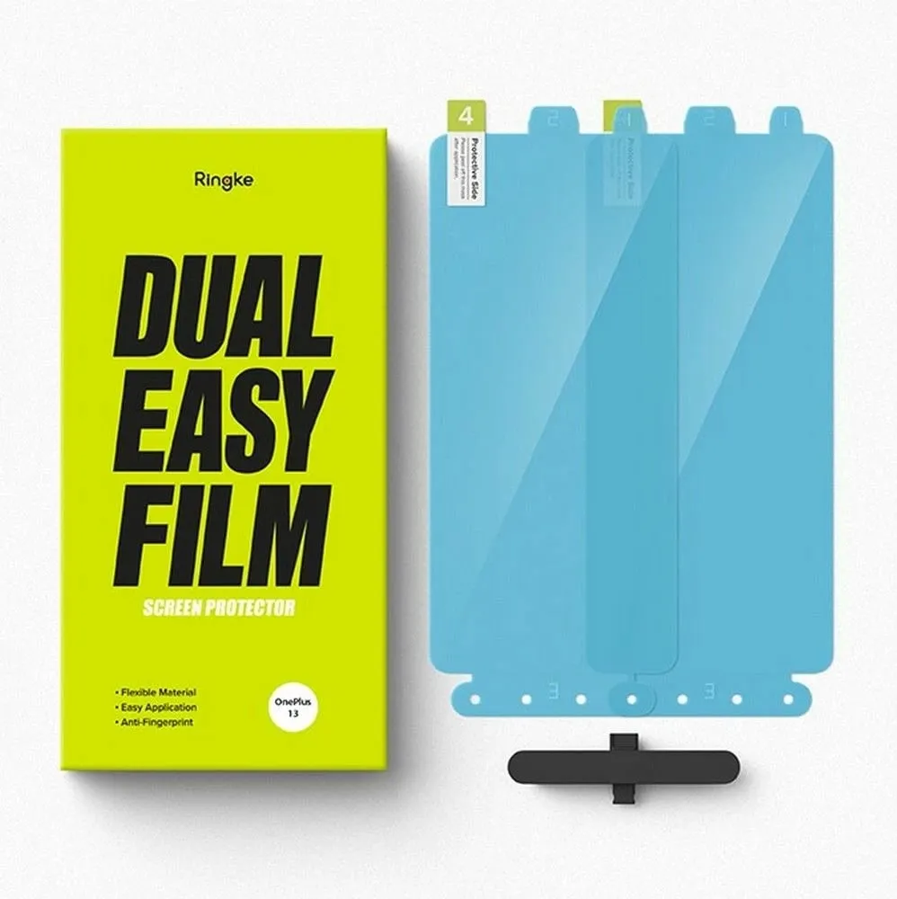 Mbështjellës ekrani Ringke Dual Easy, për OnePlus 13R, 2 copë, Transparent - 6