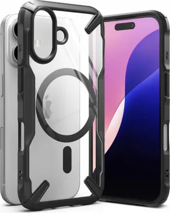 Mbështjellës Ringke Fusion X MagSafe për iPhone 16, i zi
