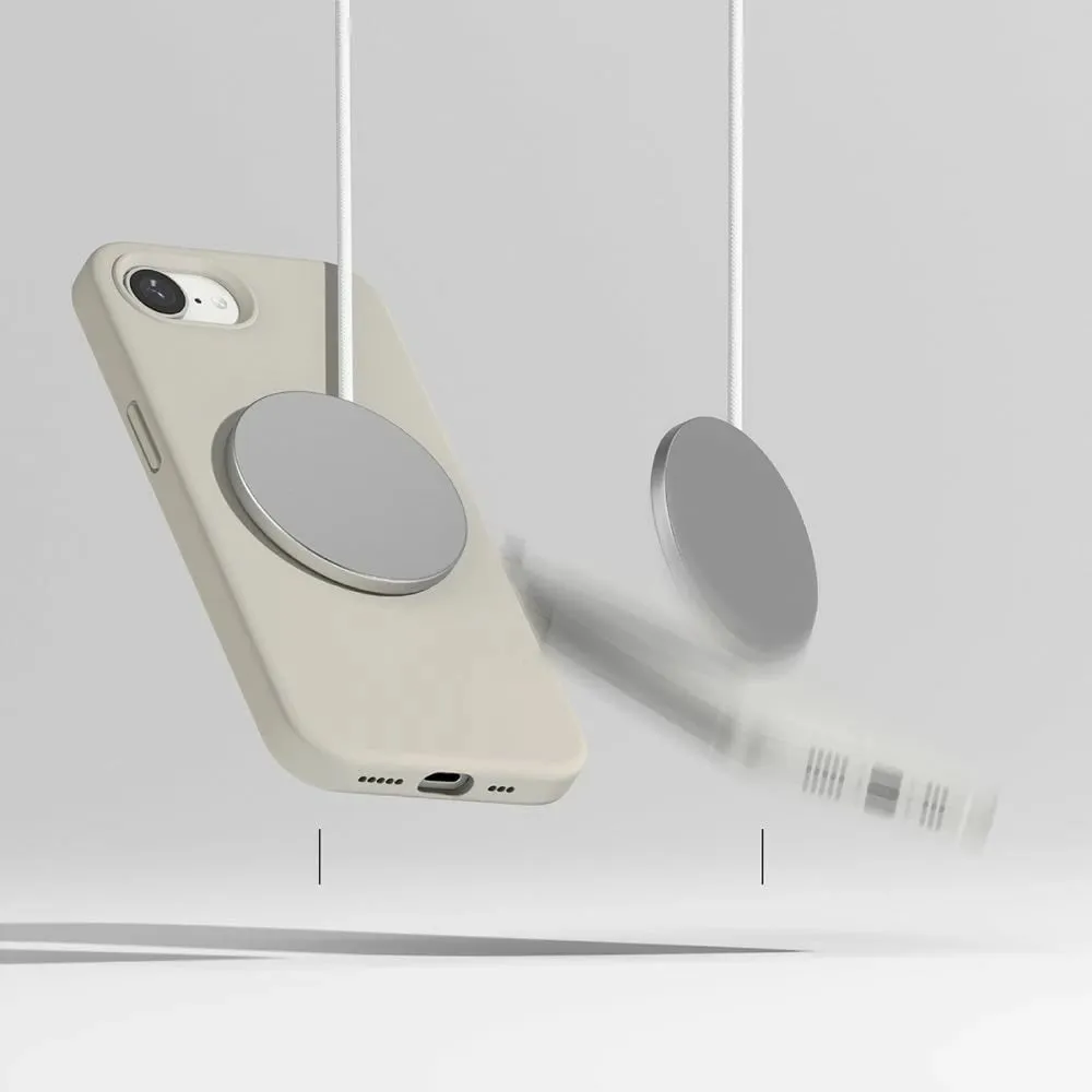 Mbështjellës Ringke Silicone MagSafe për iPhone 16e, Bezhe - 5