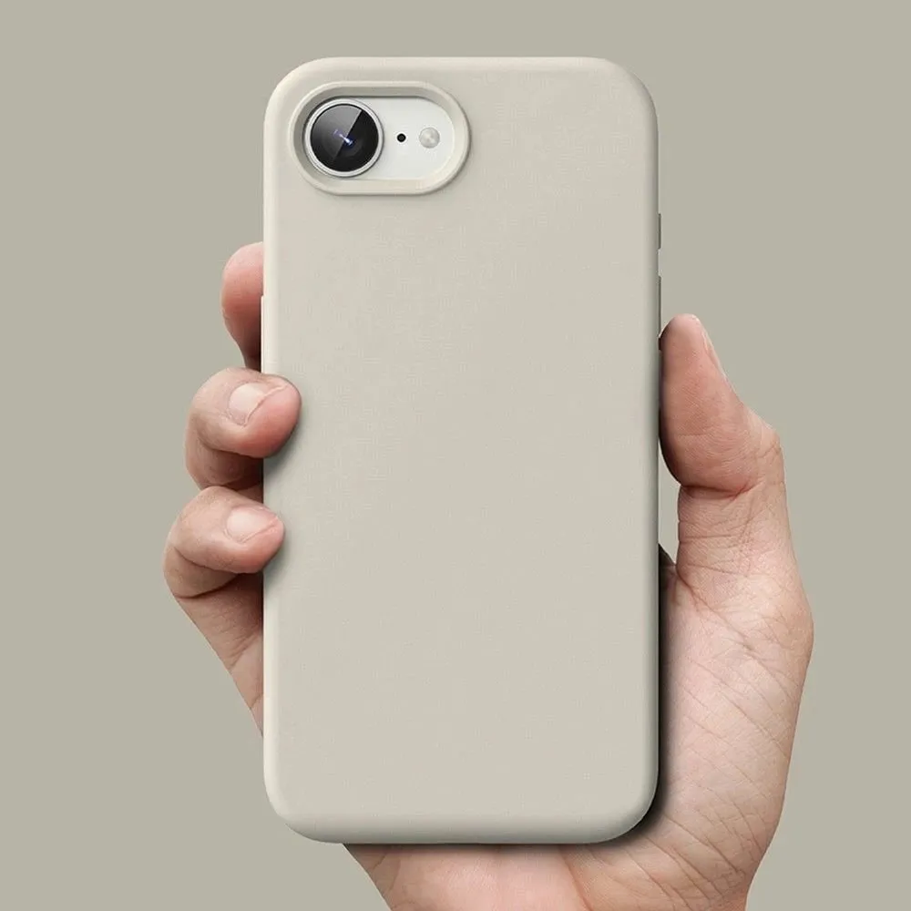 Mbështjellës Ringke Silicone MagSafe për iPhone 16e, Bezhe - 8