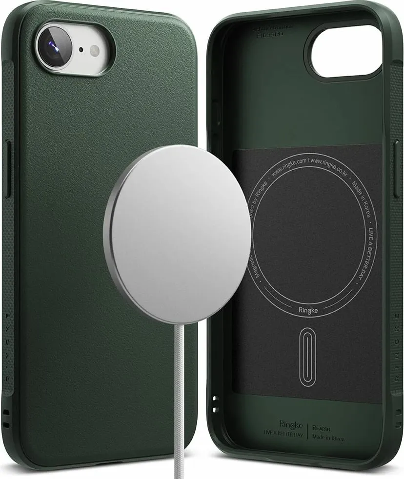 Mbështjellës Ringke Onyx Magnetic MagSafe për iPhone 16e, i gjelbër - 2