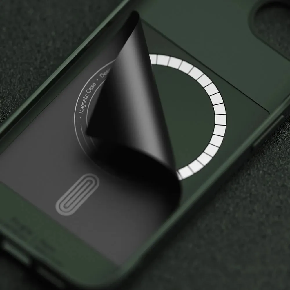 Mbështjellës Ringke Onyx Magnetic MagSafe për iPhone 16e, i gjelbër - 6