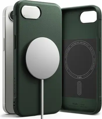 Mbështjellës Ringke Onyx Magnetic MagSafe për iPhone 16e, i gjelbër