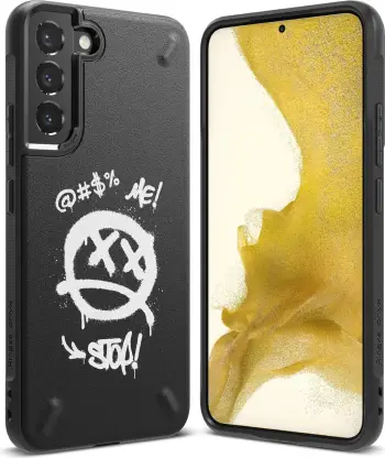 Mbrojtëse telefoni Ringke Onyx Design për Samsung Galaxy S22 Plus, TPU, dizajn graffiti, e zezë