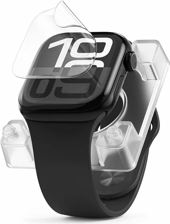 Folje mbrojtëse Ringke Dual Easy Pro për Apple Watch 10 46mm, Set 2 copë, Transparent - 2