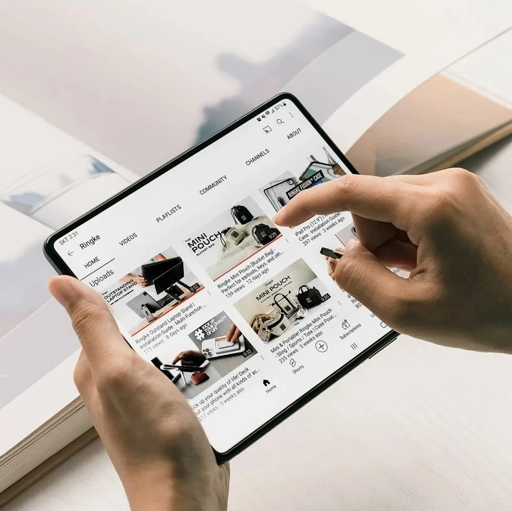 Mbrojtës ekrani Ringke Dual Easy për Samsung Galaxy Z Fold 5, set - 8