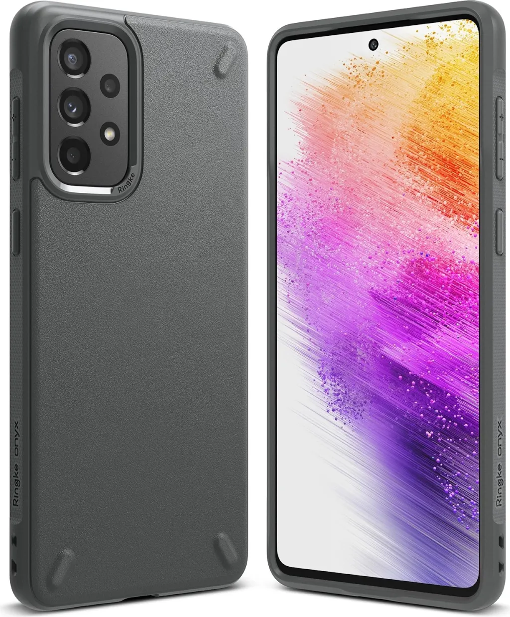 Mbështjellës Ringke Onyx për Samsung Galaxy A73, TPU, Gri - 1