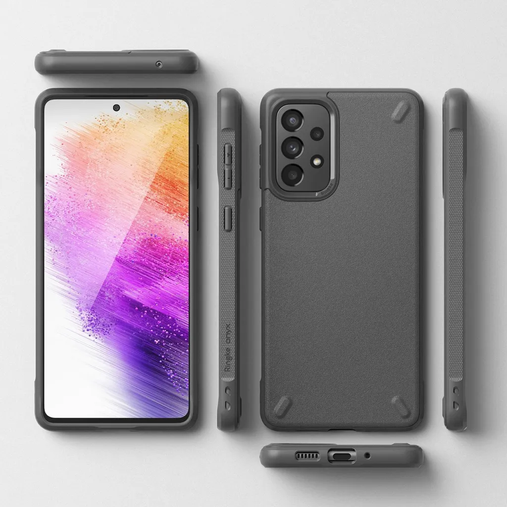 Mbështjellës Ringke Onyx për Samsung Galaxy A73, TPU, Gri - 8