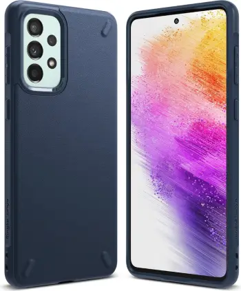 Mbulesë mbrojtëse Ringke Onyx për Samsung Galaxy A73, TPU, rezistente ndaj goditjeve, blu navy