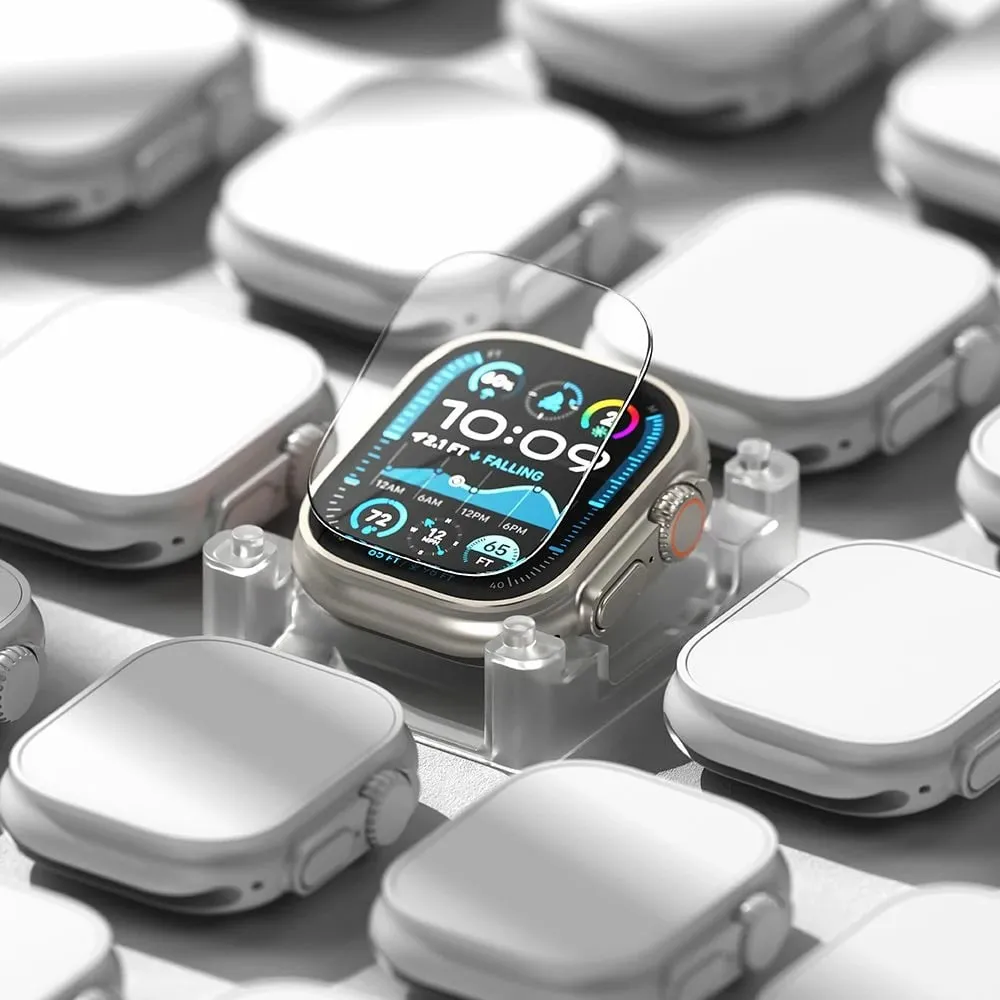 Xham i temperuar për Apple Watch Ultra 1/2 49mm Ringke Easy Slide, Transparent - 3