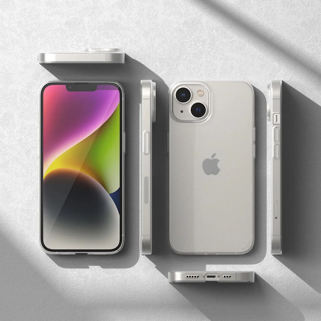 Mbështjellës Ringke Slim për iPhone 14 Plus, ultra i hollë, gjysmë-transparent - 10
