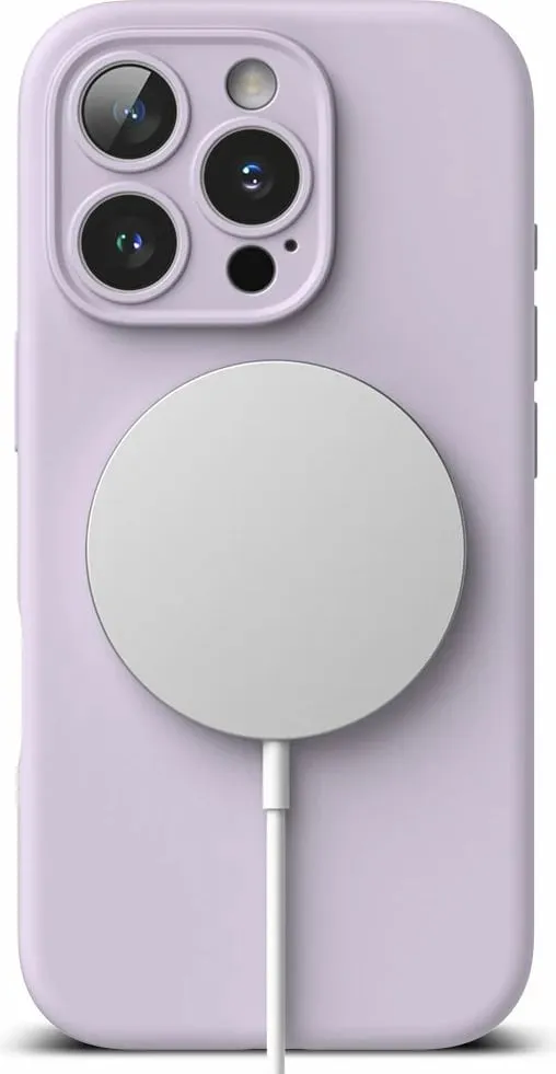 Mbështjellës Ringke Silicone MagSafe për iPhone 16 Pro, Violet - 4