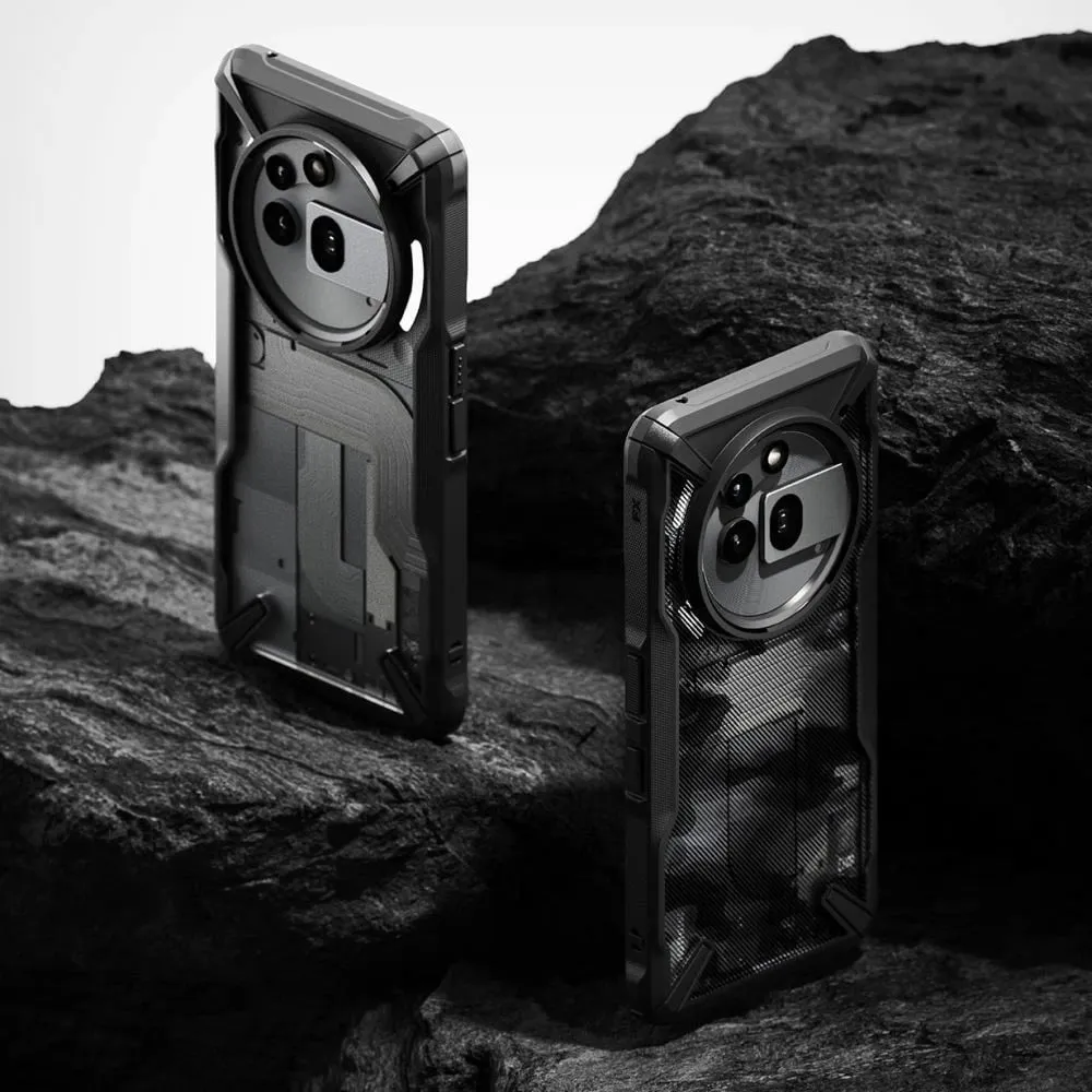 Mbështjellës Ringke Fusion X për Nothing Phone 3A Pro, Clear Grey - 7