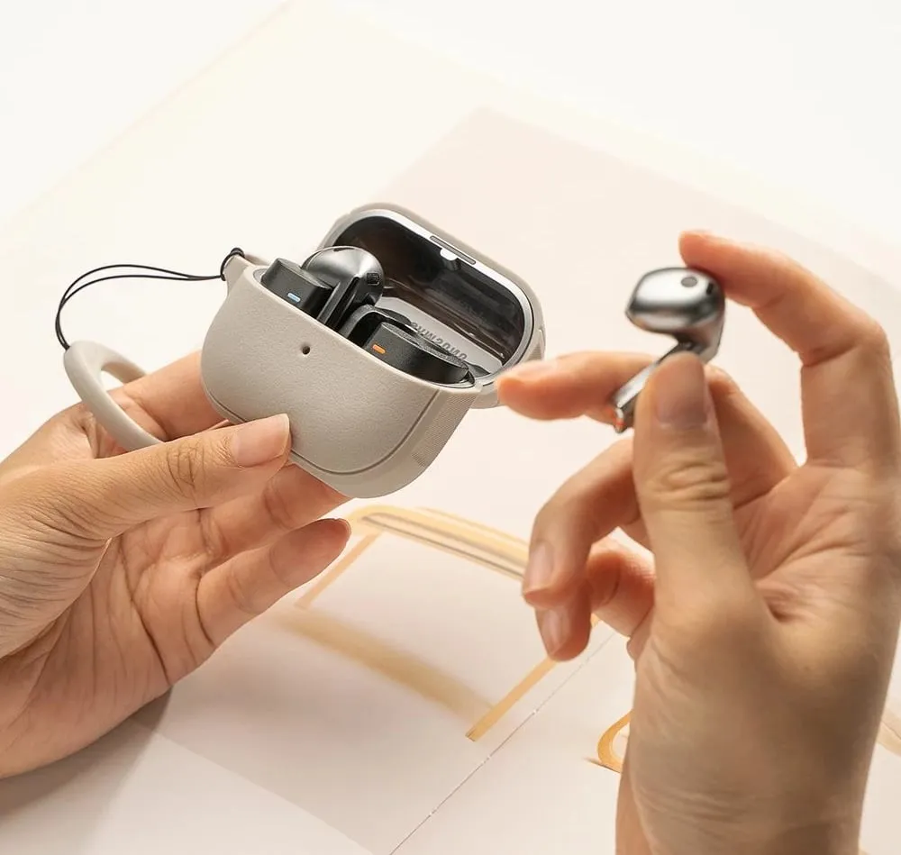 Mbështjellës Ringke Onyx MagSafe për Samsung Galaxy Buds 3 / 3 Pro, Gri - 1