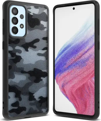 Mbështjellës Ringke Fusion Matte për Samsung Galaxy A73, moro, zi/gri