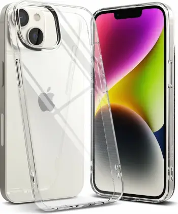 Mbështjellës Ringke Air për iPhone 14 Max, ultra i hollë TPU gel me Dot Matrix dhe vrima për litar, transparent