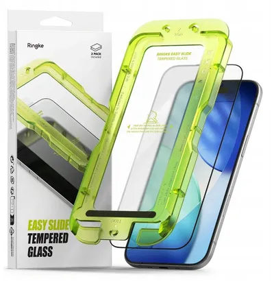Xham mbrojtës Ringke Easy Slide, iPhone 17 Air iPhone 17 Pro, 2 copë, transparent - 1