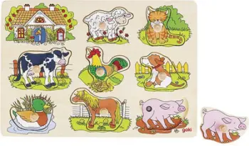 Puzzle Goki Noise Animals (GOKI-57895), 8 elemente, shumëngjyrëshe