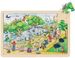 Puzzle Goki: In the Zoo, 24 elemente