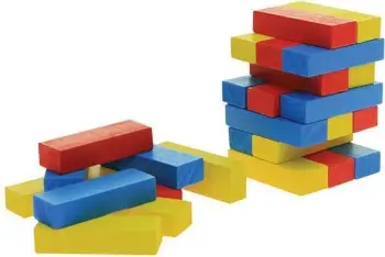 Loja me kulla druri Goki Jenga Tower Small GOKI HS973, madhësi e vogël, shumëngjyrëshe