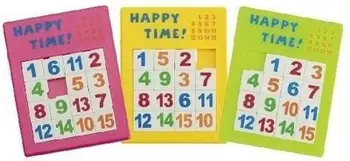 Lojë puzzle rrëshqitëse me numra Goki 212361, plastike, shumëngjyrëshe