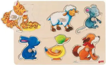 Lodër puzzle Goki Mom and Kids, 6 elemente