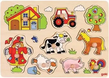 Puzzle me dorezë Goki fermë, 9 elemente
