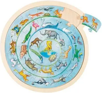 Puzzle Goki Animal Parade, 30.7 cm, 27 elemente
