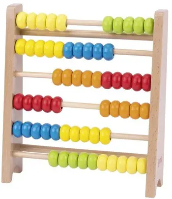 Abakus druri Smartoys, 60 elemente, edukativ, shumëngjyrësh