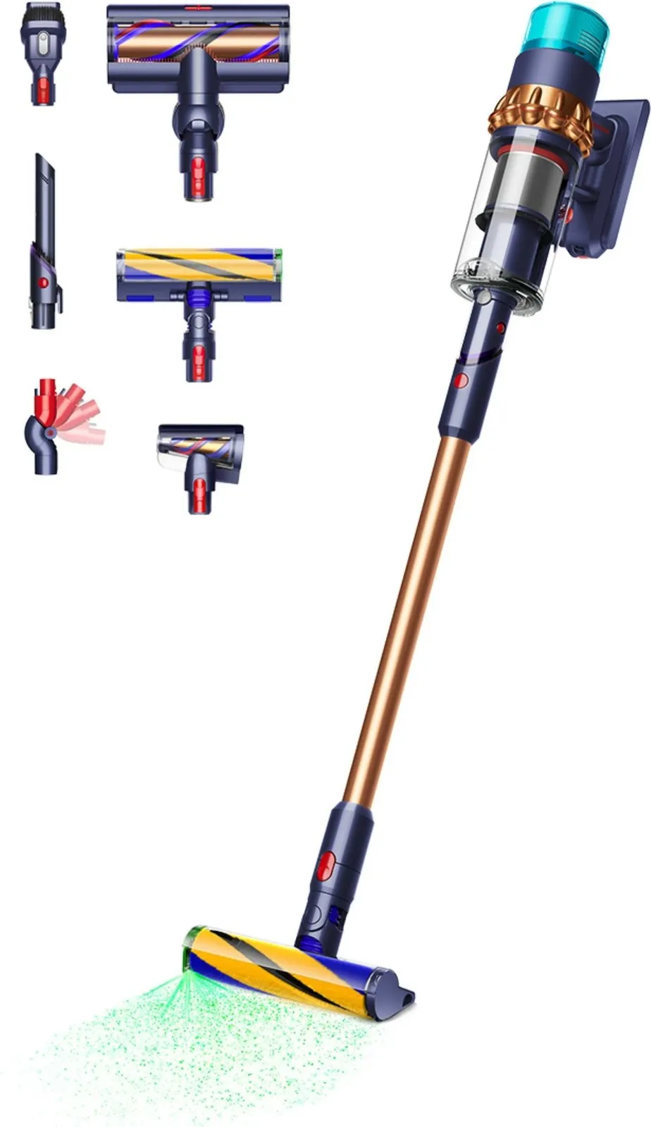 Fshesë pa kabllo Dyson Gen5Detect Absolute, 70 min, LCD, natëblu/bakër - 1