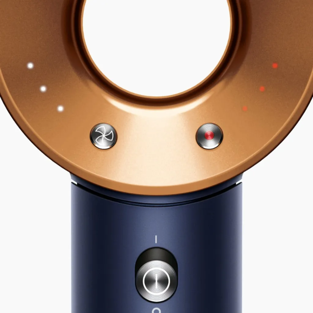 Tharëse flokësh Dyson Supersonic, 1600W, 3 shtojca, natë blu/bakër - 3