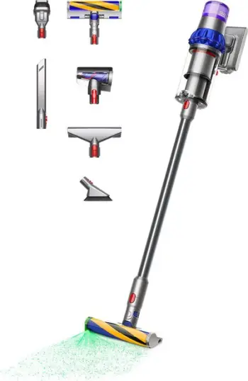 Fshesë pa kabllo Dyson V15 Detect Fluffy, nikël/blu