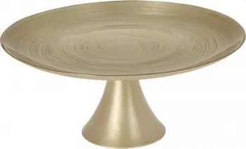 Stendë torte Koopman dekorative, 28 cm, xham, ngjyrë ari
