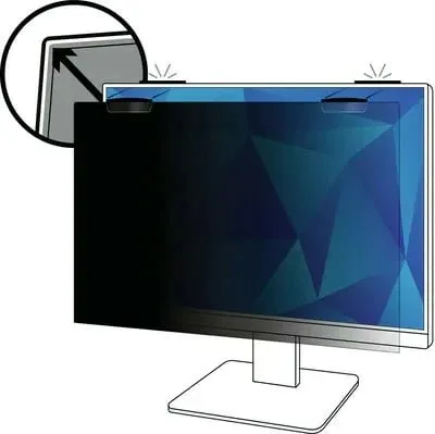 Filter privatësie 3M për monitor 23.8in, COMPLY™ Magnetic Attach, 16:9, i zi - 1